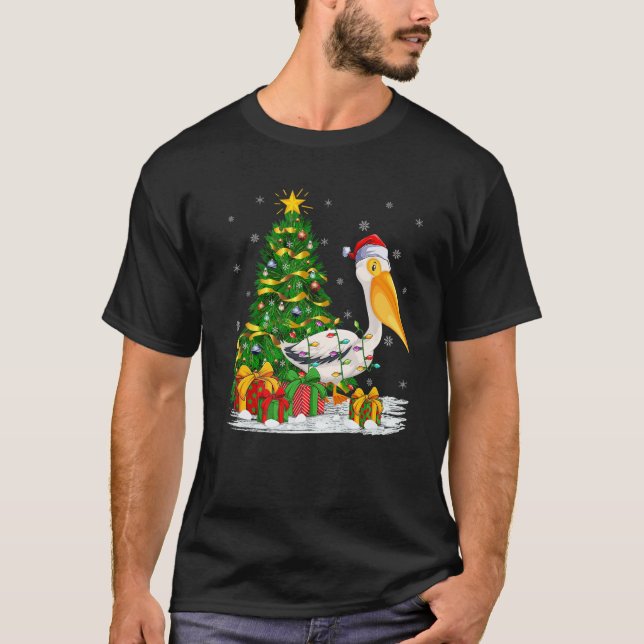 T-shirt Famille d'amoureux des oiseaux pélicans qui corres (Devant)