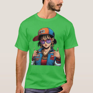 T-shirt Famille d'anime chic urbain