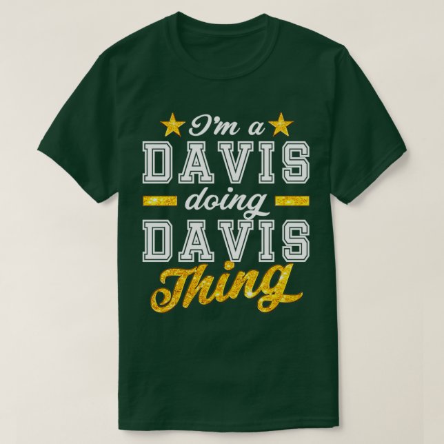 T-shirt Famille Davis Reunion Davis  (Design devant)