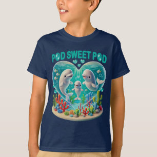 T-shirt Famille de baleines "Pod Sweet Pod"