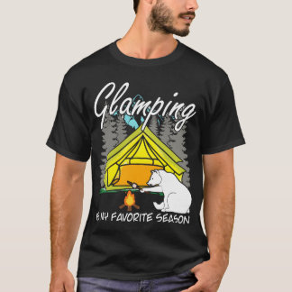 T-shirt Famille de camping en camping-car de randonnée Gla