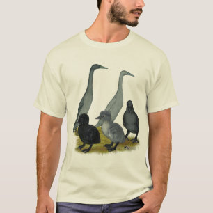 T-shirt Famille de canards coureurs bleus