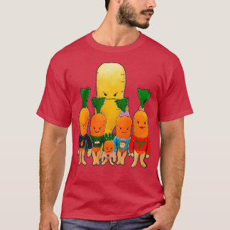 T-shirt Famille de carottes de Noël et Parsnip malin