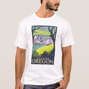 T-shirt Famille de castor - Eugene, Orégon