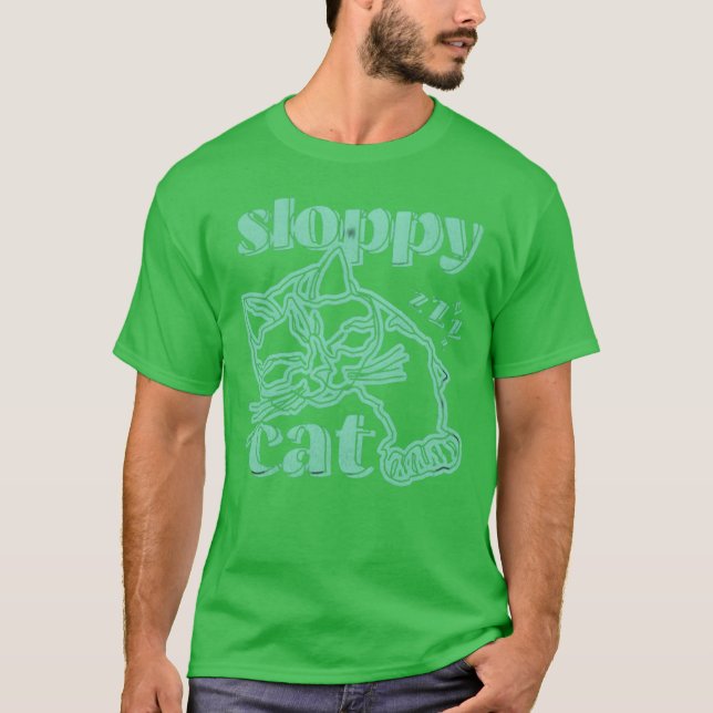 T-shirt Famille de chats en pente (Devant)