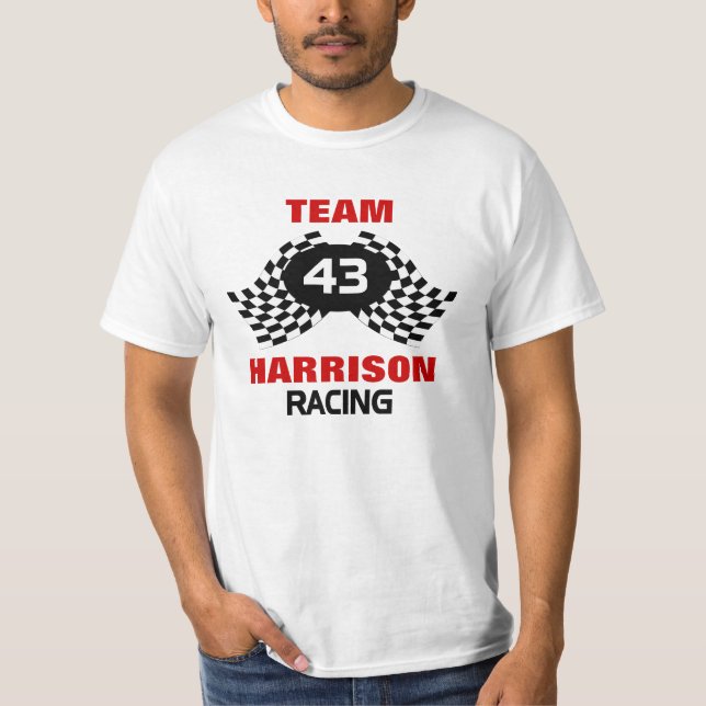 T-shirt Famille de course d'équipe (Devant)