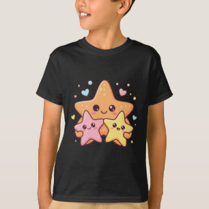 T-shirt Famille de Cute Starfish Kawaii Amour Océan