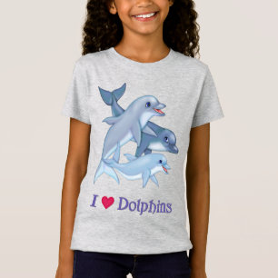 T-Shirt Famille de dauphin - princesse de guerrier de CF