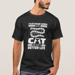 T-shirt Famille de dés de fantaisie pour chat de joueur Je