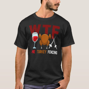 T-shirt Famille de dinde de vin WTF Jour de Thanksgiving d