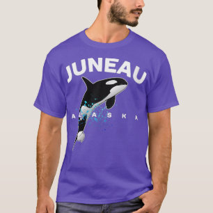 T-shirt Famille de femmes JUNEAU ALASKA Orca Killer Whille