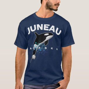 T-shirt Famille de femmes JUNEAU ALASKA Orca Killer Whille
