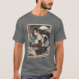 T-shirt Famille de filles traditionnelles rétro