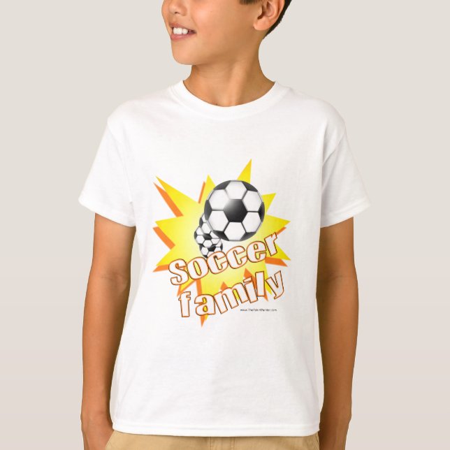 T-shirt Famille de football (Devant)
