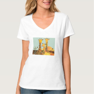 T-shirt Famille de girafe