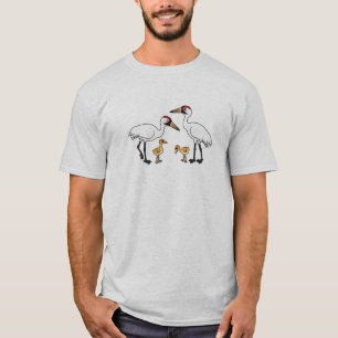 T-shirt Famille de grue de huée