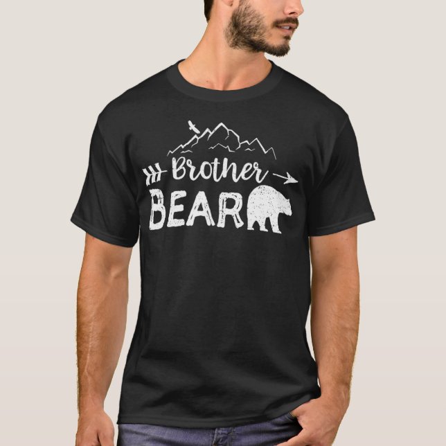 T-shirt Famille de jumelage de l'ours frère maman Papa Bea (Devant)