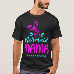 T-shirt Famille de jumelage de maman de sirène d'anniversa