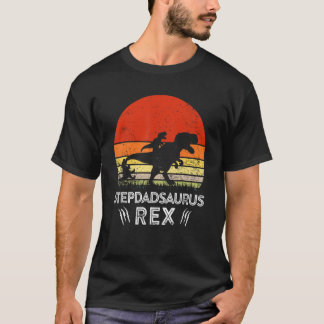 T-shirt Famille de jumelage de Stepdadsaurus Rex Dinosaur 