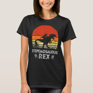 T-shirt Famille de jumelage de Stepdadsaurus Rex Dinosaur 