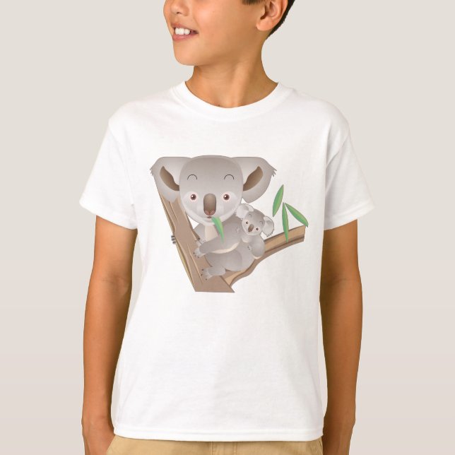 T-shirt Famille de koala (Devant)