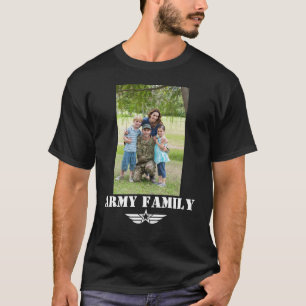 T-shirt Famille de l'armée avec photo