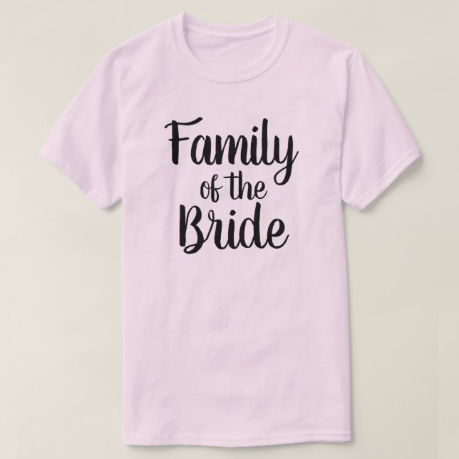 T-shirt Famille de l'épouse (Design devant)