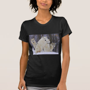 T-shirt Famille de loup