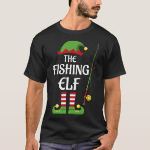 T-shirt Famille de lutins pêcheurs groupe assorti Noël