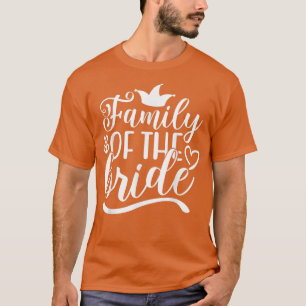 T-shirt Famille De Mariée Cute Pour Mariage et Bachelor