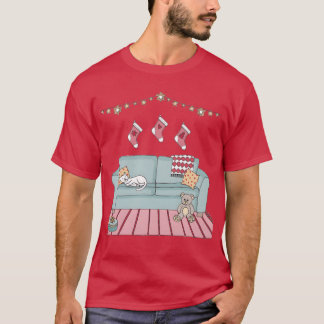 T-shirt Famille de Noël cosy