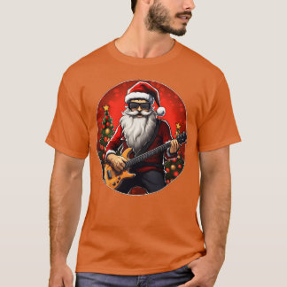 T-shirt Famille de Noël guitariste