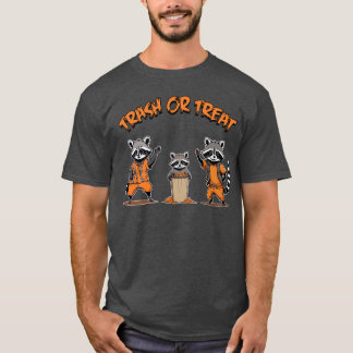 T-shirt Famille de panda - Trash ou traitement Halloween