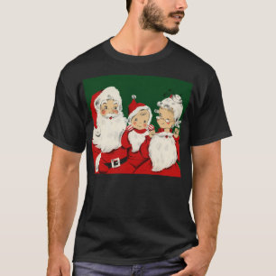 T-shirt Famille de Père Noël Rétro Milieu de Siècle – Kits