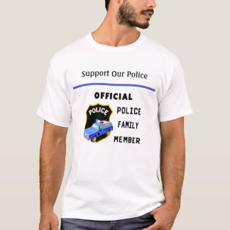 T-shirt Famille de police officielle