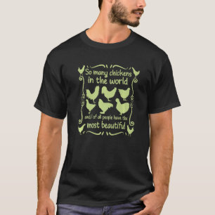 T-shirt Famille de poulet Poulet Élevage Agriculture