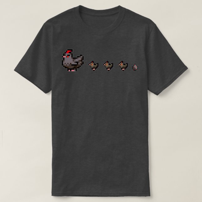 T-shirt Famille de poulets vélidés de Stardew Valley (Design devant)