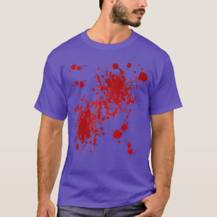 T-shirt Famille de projections de faux sang