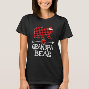 T-shirt Famille de pyjama de jumelage d'ours de grand-père