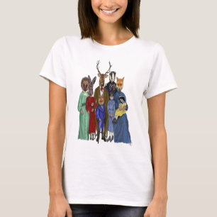 T-shirt Famille de région boisée