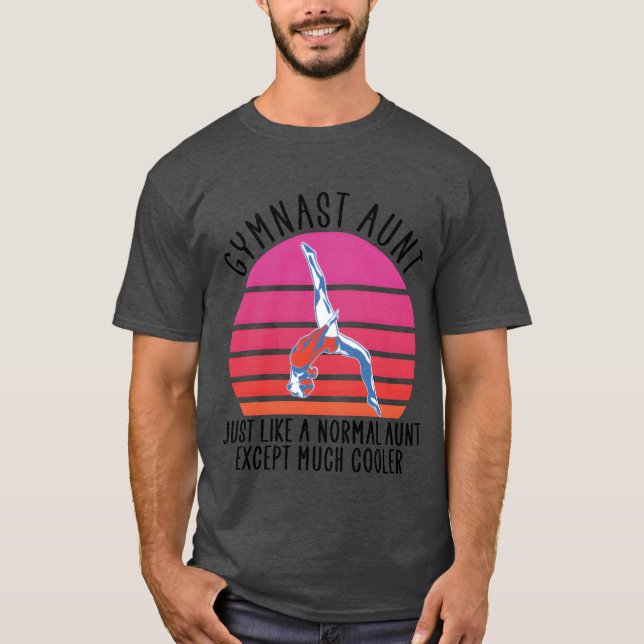T-shirt famille de tantes de gymnaste (Devant)