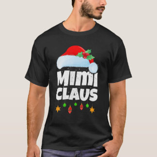 T-shirt Famille d'éclairage de Noël correspondant Père Noë