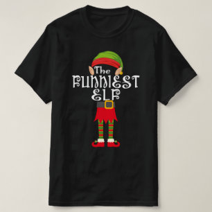 T-shirt famille d'elfes la plus drôle de Noël