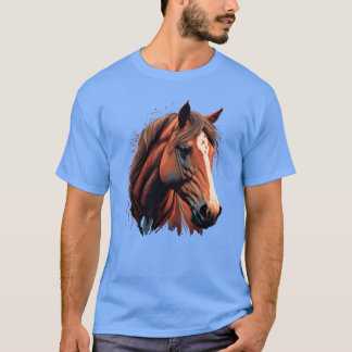 T-shirt Famille d'illustrations numériques de la tête de c