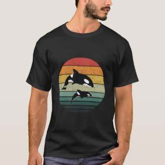 T-shirt Famille d'orques Baleine familiale