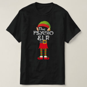 T-shirt famille elf psycho appariement noël