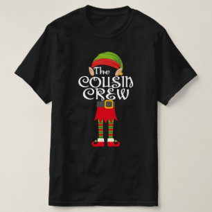 T-shirt famille elfe de l'équipage cousin jumelage noël