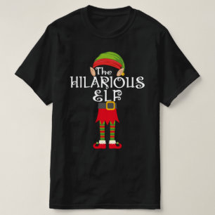 T-shirt famille elfe hilarante assortie noël