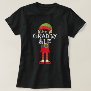 T-shirt famille elfe mamie jumelée noël