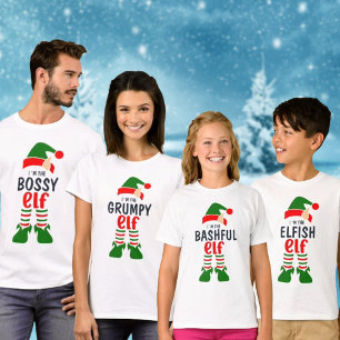 T-shirt famille elfe personnalisé